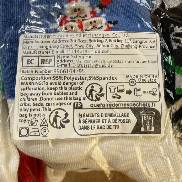 Christmas Snowman Socks Set Festive Holiday Winter OS Bulk Crafts Gifts 30 Pairs - Picture 3 of 7